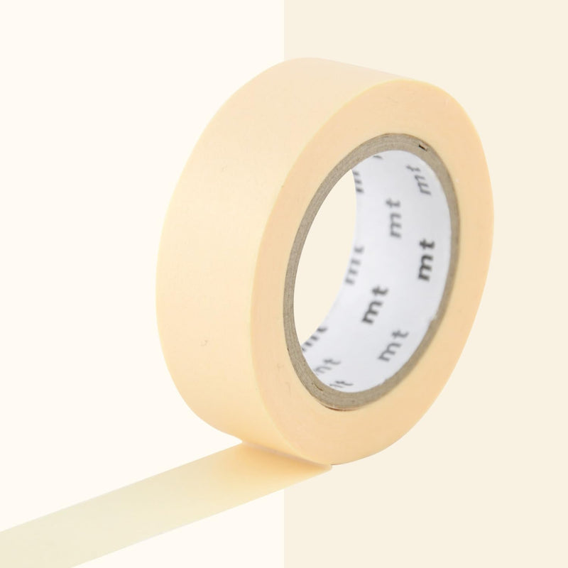 Masking Tape (MT) Plain Pastel Colours, Ecru