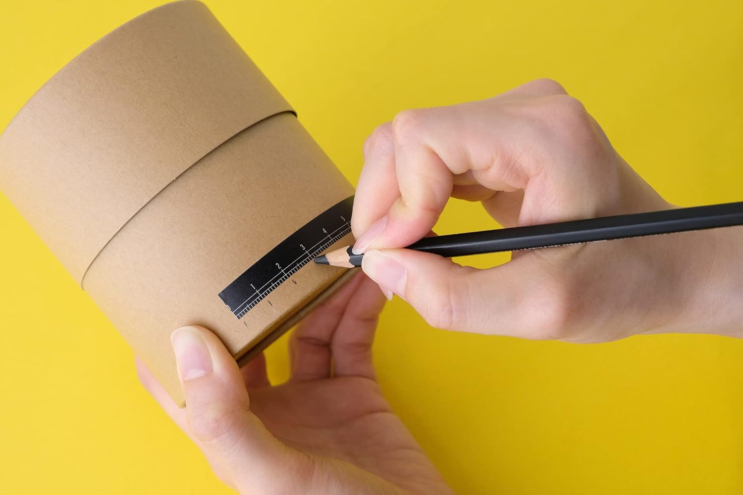 MT ex Washi Masking Tape 10mm x 7m - Black Ruler