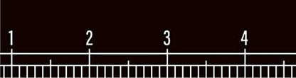 MT ex Washi Masking Tape 10mm x 7m - Black Ruler