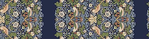MT Morris & Co. Washi Masking Tape 50mm x 7m - Strawberry Thief Indigo/Mineral