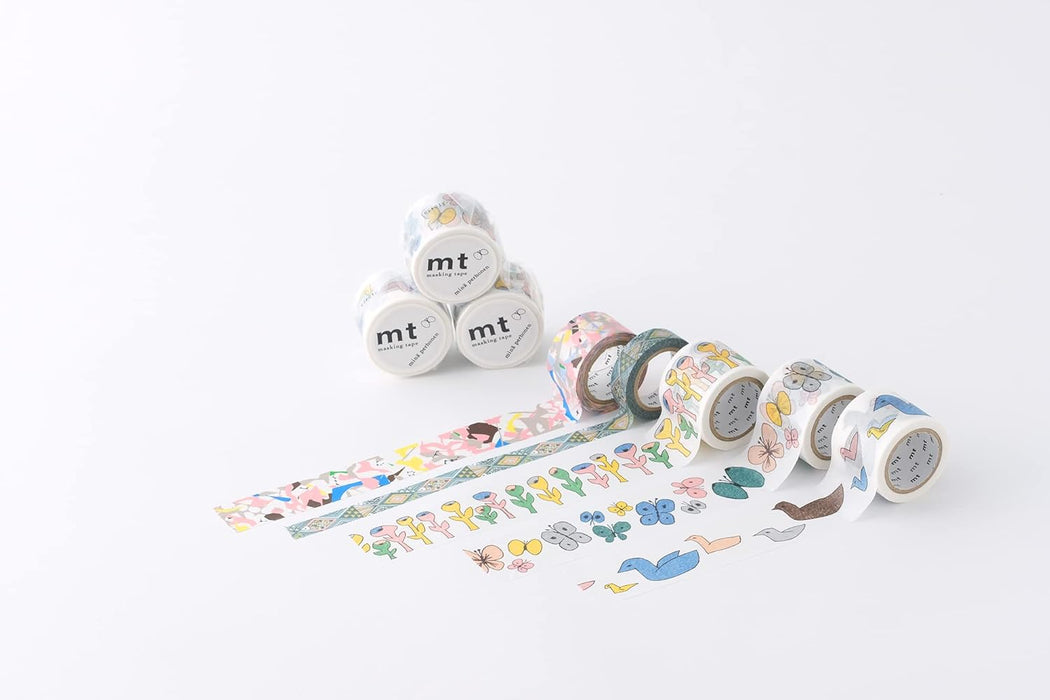 MT Mina Perhonen Washi - Cinta adhesiva (35 mm x 7 m