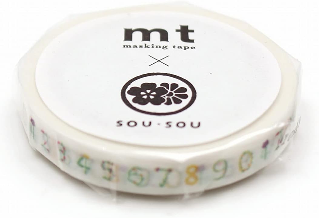 MT SOU SOU Washi Masking Tape 7mm x 7m - Floral so-su-u