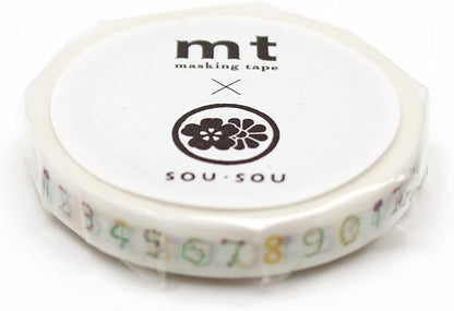 MT SOU SOU Washi Masking Tape 7mm x 7m - Floral so-su-u