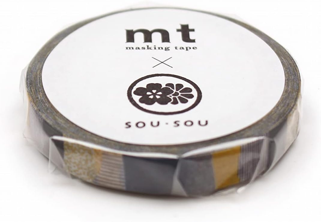 MT SOU SOU Washi Masking Tape 7mm x 7m - higashiyama Golden Field