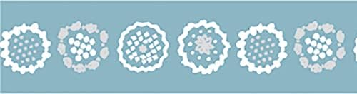 MT SOU SOU Washi Masking Tape 7mm x 7m - Floral Embroidery