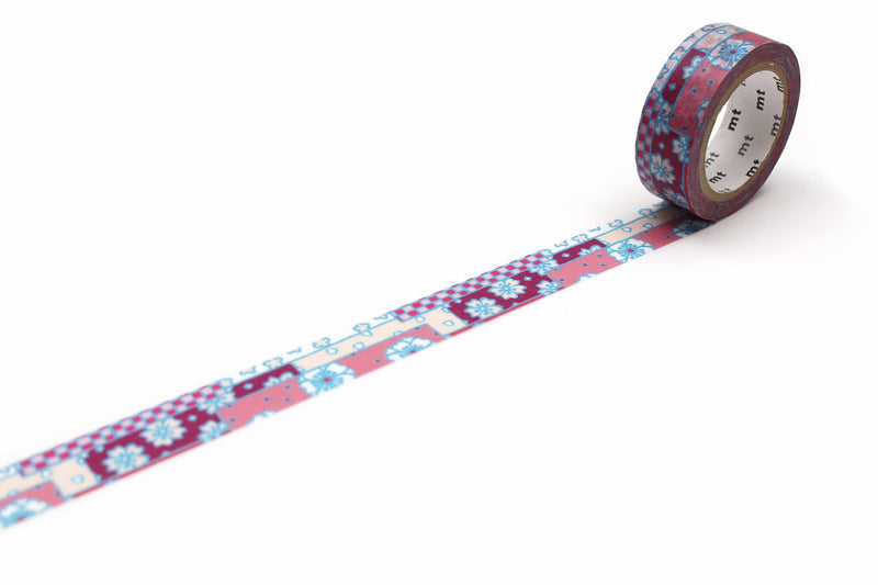 MT SOU SOU Washi Masking Tape 15mm x 7m - Multi Cherry Blossoms