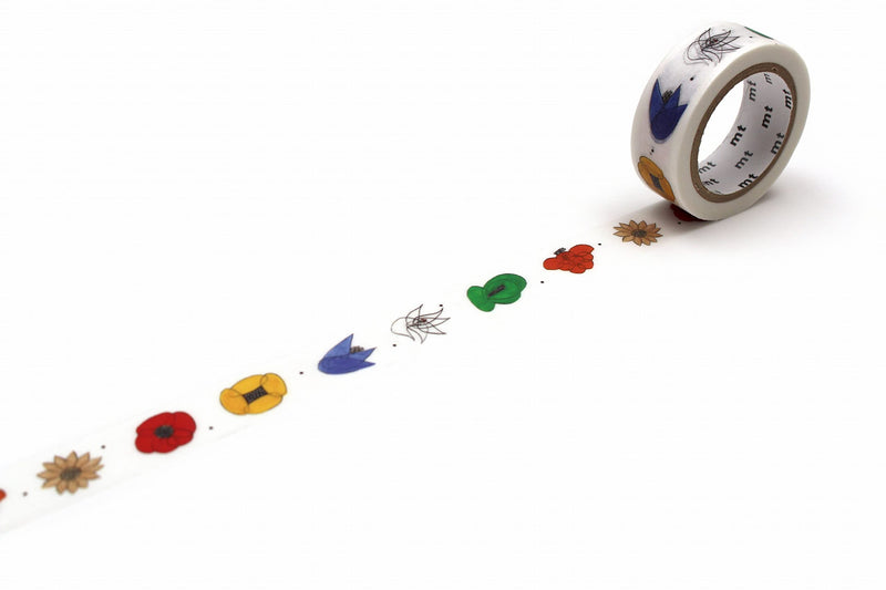 MT Ichiro Yamaguchi Washi Masking Tape 15mm x 7m - hana