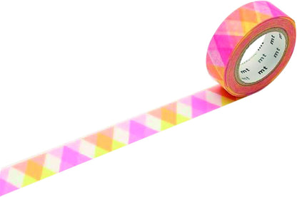 MT Masking Tape "Triangle and Diamond Washi Masking Tape - Pink