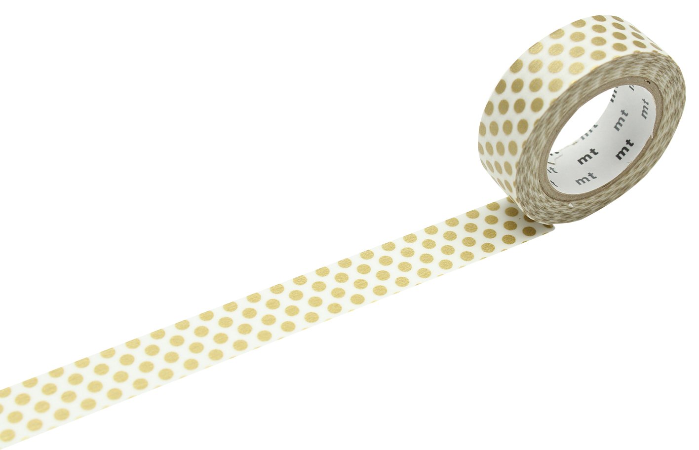 mt Masking Tape 1P"Dot Gold 2" Washi Masking Tape - Gold