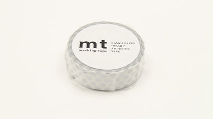 mt Masking Tape 1P "Dot Silver" Washi Masking Tape - Silver