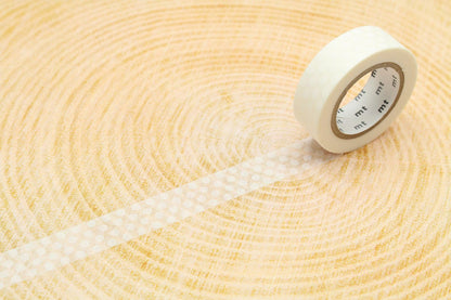 mt Masking Tape 1P "Dot White" Washi Masking Tape - White