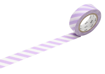 mt Masking Tape 1P"Stripe Lilac 2" Washi Masking Tape - Lilac