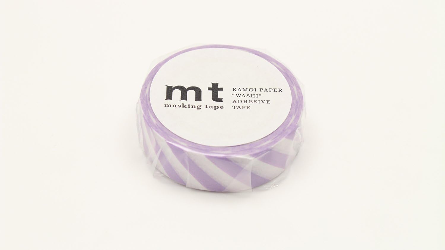 mt Masking Tape 1P"Stripe Lilac 2" Washi Masking Tape - Lilac
