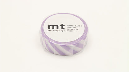 mt Masking Tape 1P"Stripe Lilac 2" Washi Masking Tape - Lilac