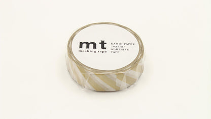 mt Masking Tape 1P"Stripe Gold 2" Washi Masking Tape - Gold