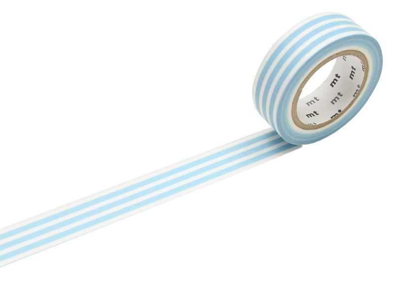mt Masking Tape 1P "Border Ice" Washi Masking Tape - Ice Blue