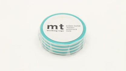 mt Masking Tape 1P "Border Soda" Washi Masking Tape - Soda Blue