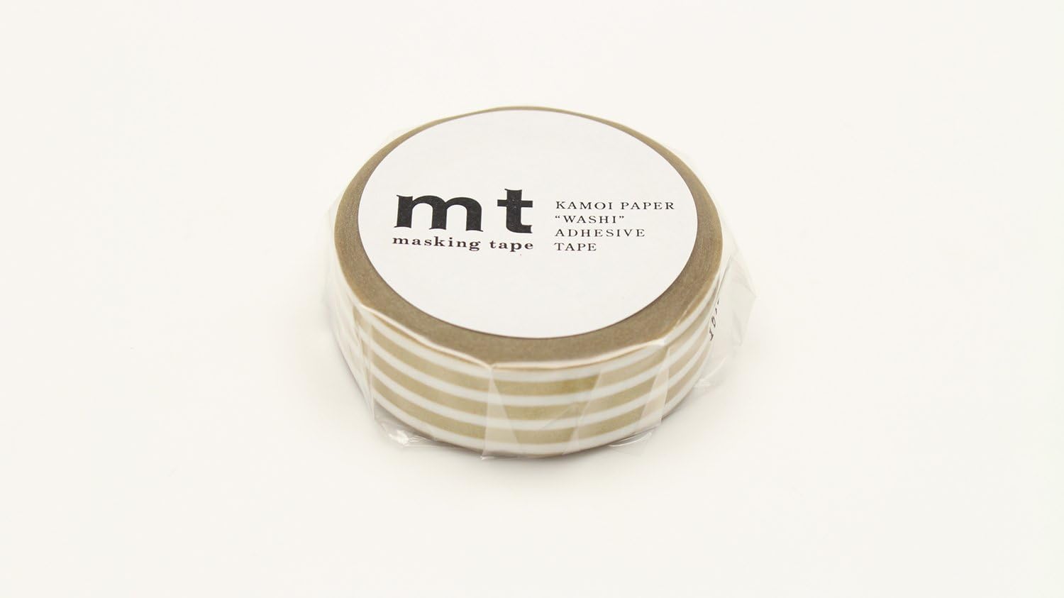 mt Masking Tape 1P "Border Gold 2" Washi Masking Tape - Gold