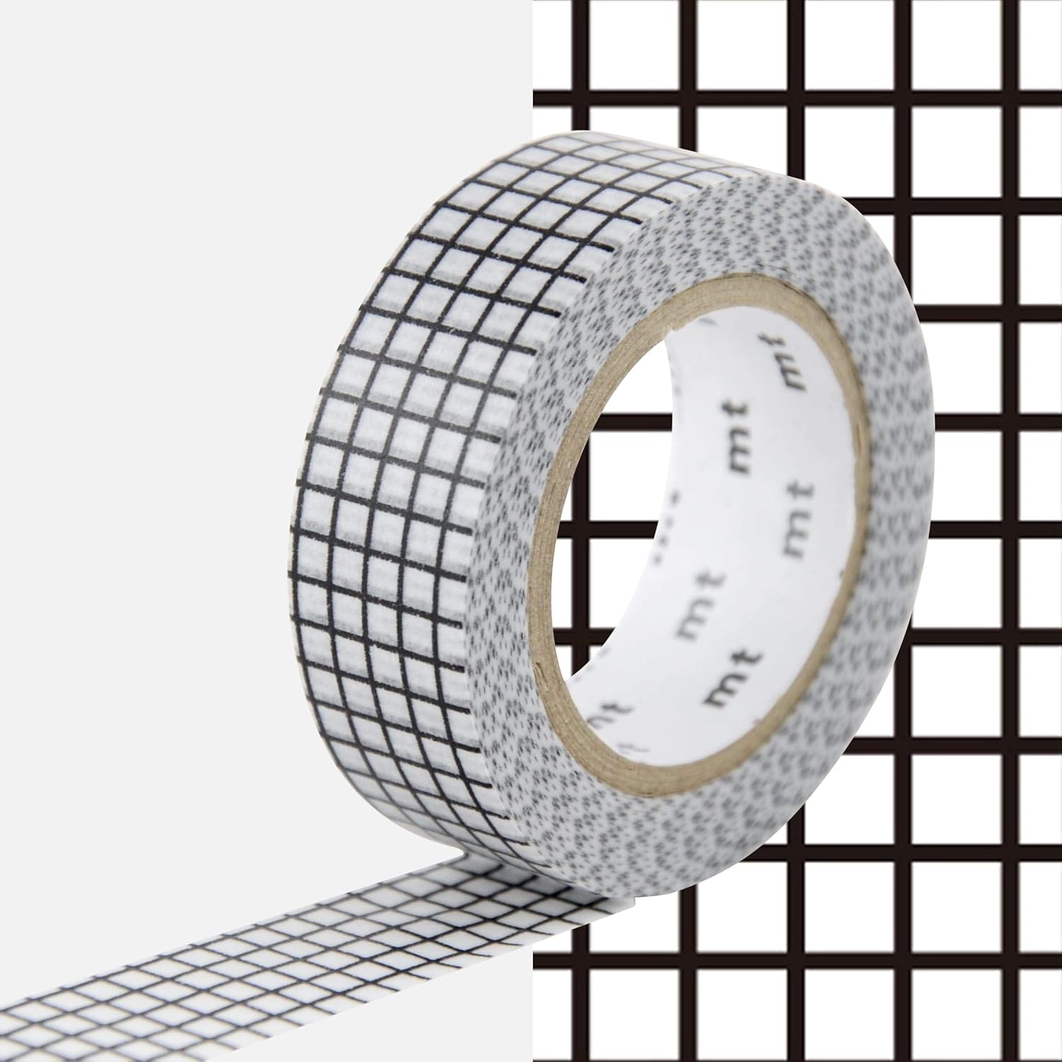 mt Masking Tape 1P"Hougan Black" Washi Masking Tape - Black,15mm x 10m