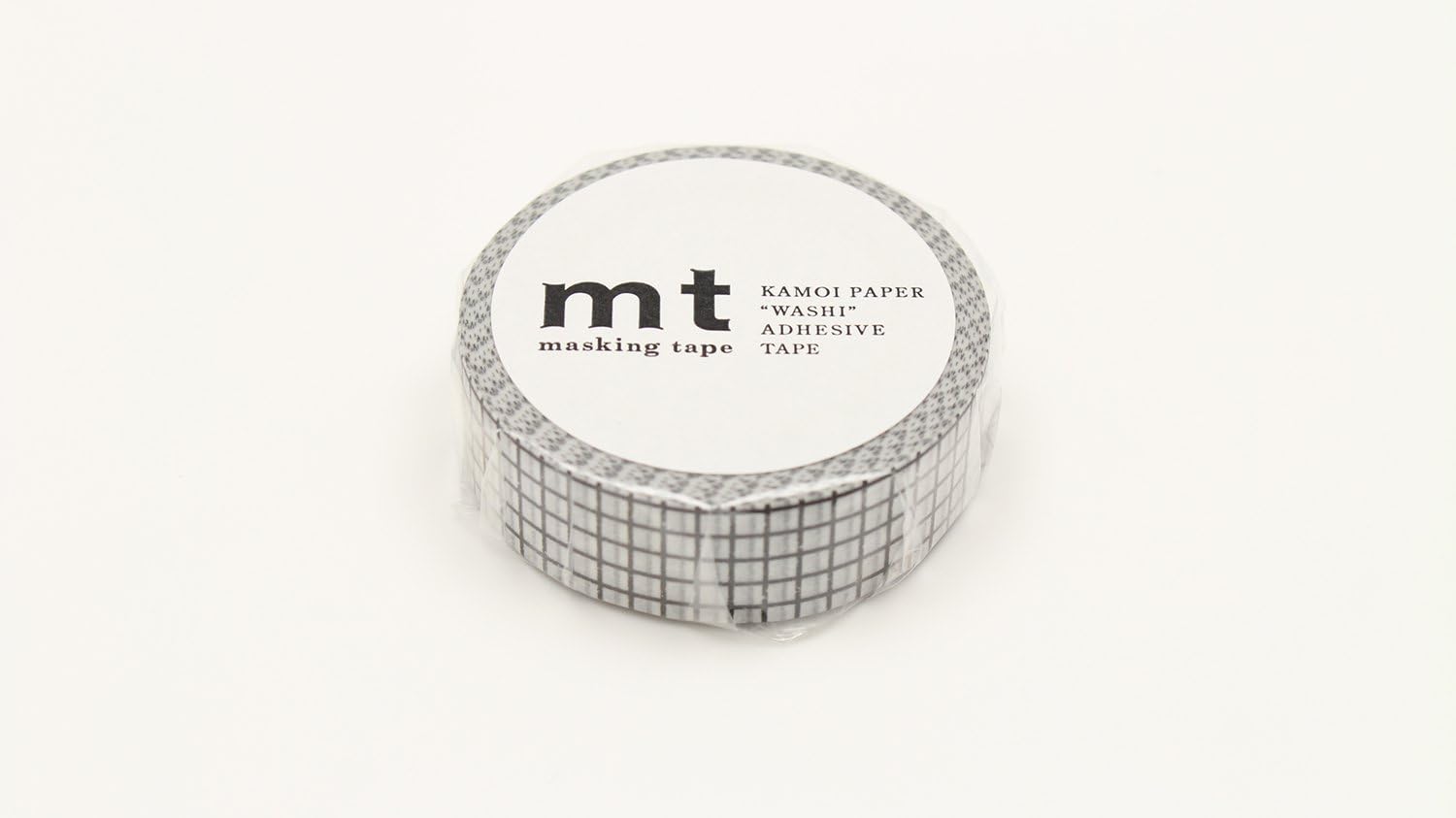 mt Masking Tape 1P"Hougan Black" Washi Masking Tape - Black,15mm x 10m