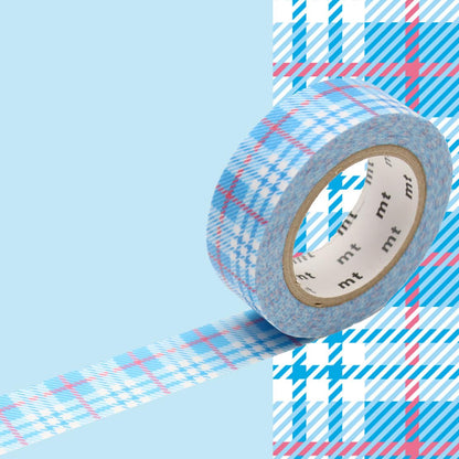 mt 1P deco - check light blue