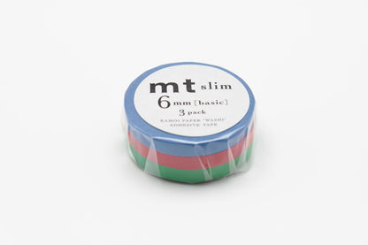 mt Washi Masking Tape - Slim H (Pack of 3