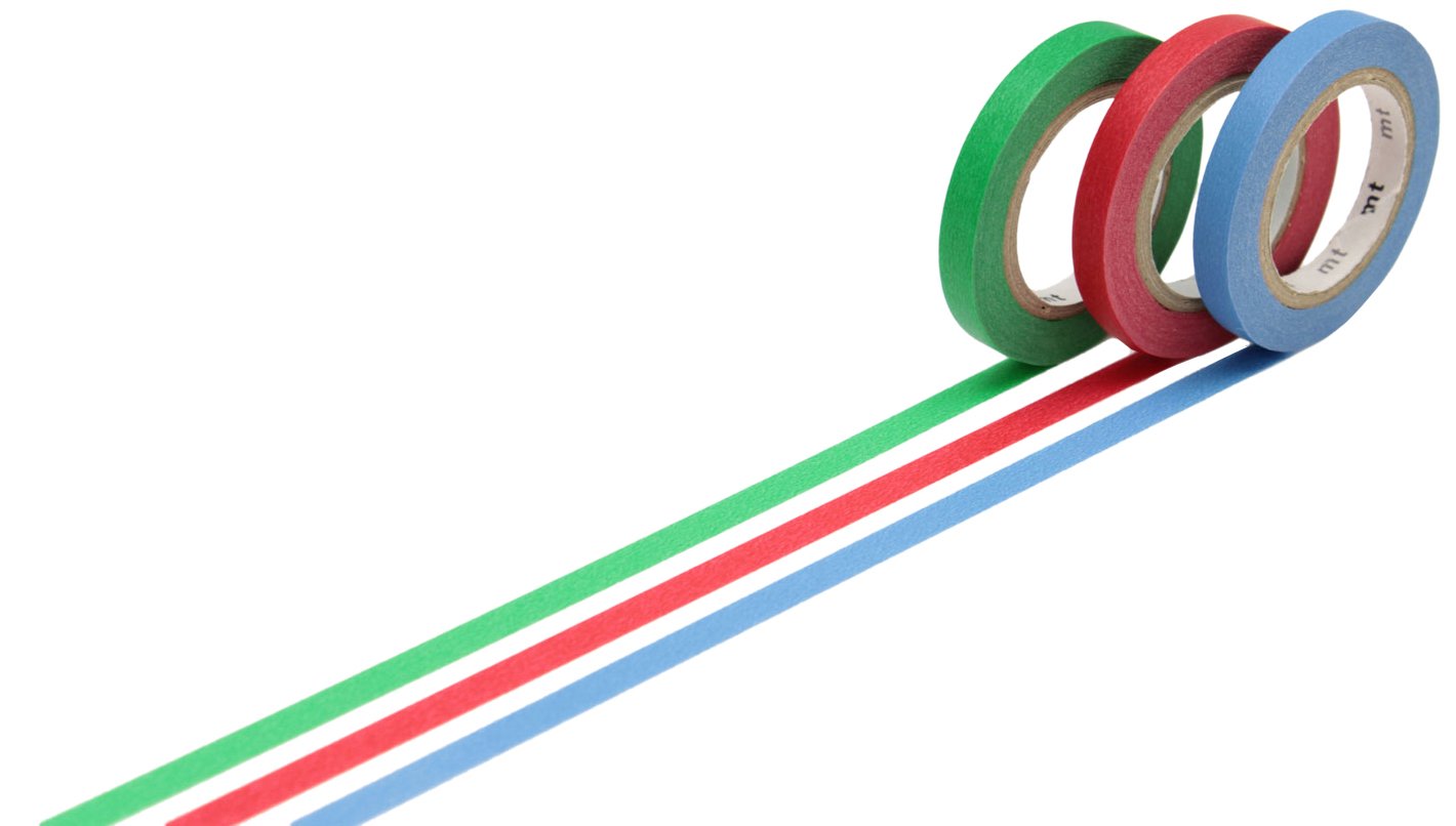 mt Washi Masking Tape - Slim H (Pack of 3