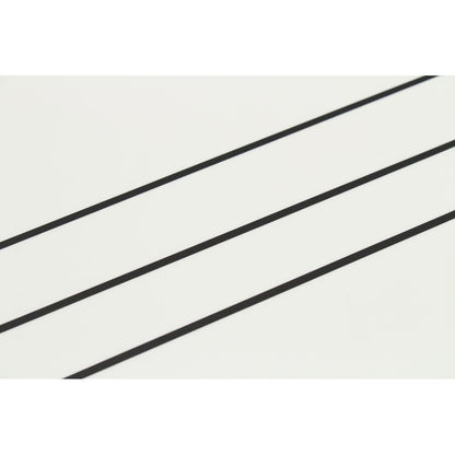 MT MASKING TAPE Slim Set of 3 Decorative Washi Paper Rolls 3 mm x 7 m, Plain Black/Matte Black