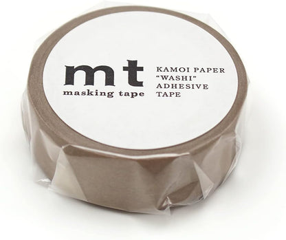 MT Washi Masking Tape - Smoky Beige - 1 Roll