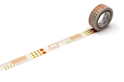 MT Washi - Cinta adhesiva (varios puntos, 1 rollo