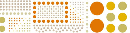 MT Washi - Cinta adhesiva (varios puntos, 1 rollo