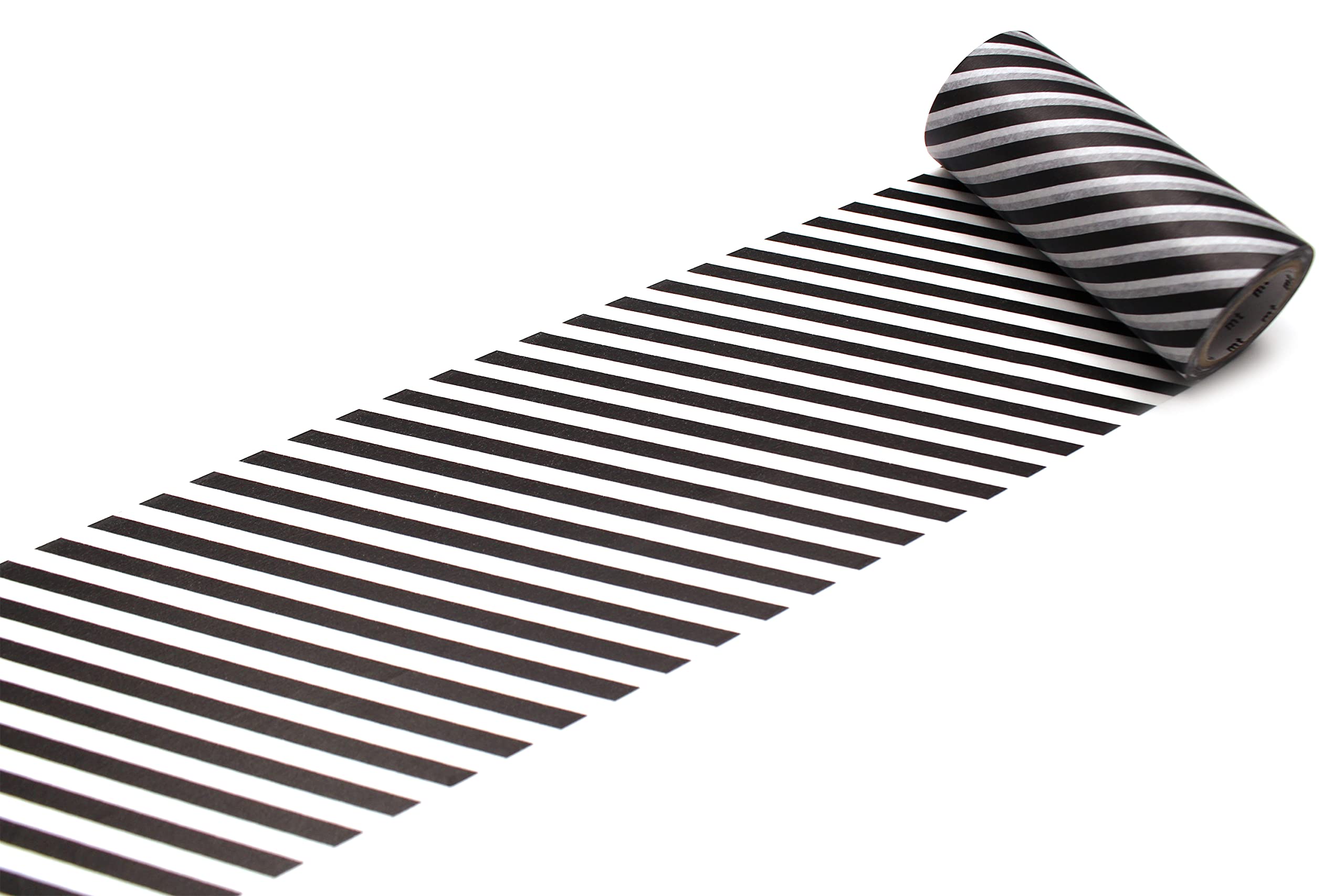 MT Tapes Stripe Black Washi Masking Tape 100mm - 1 Roll