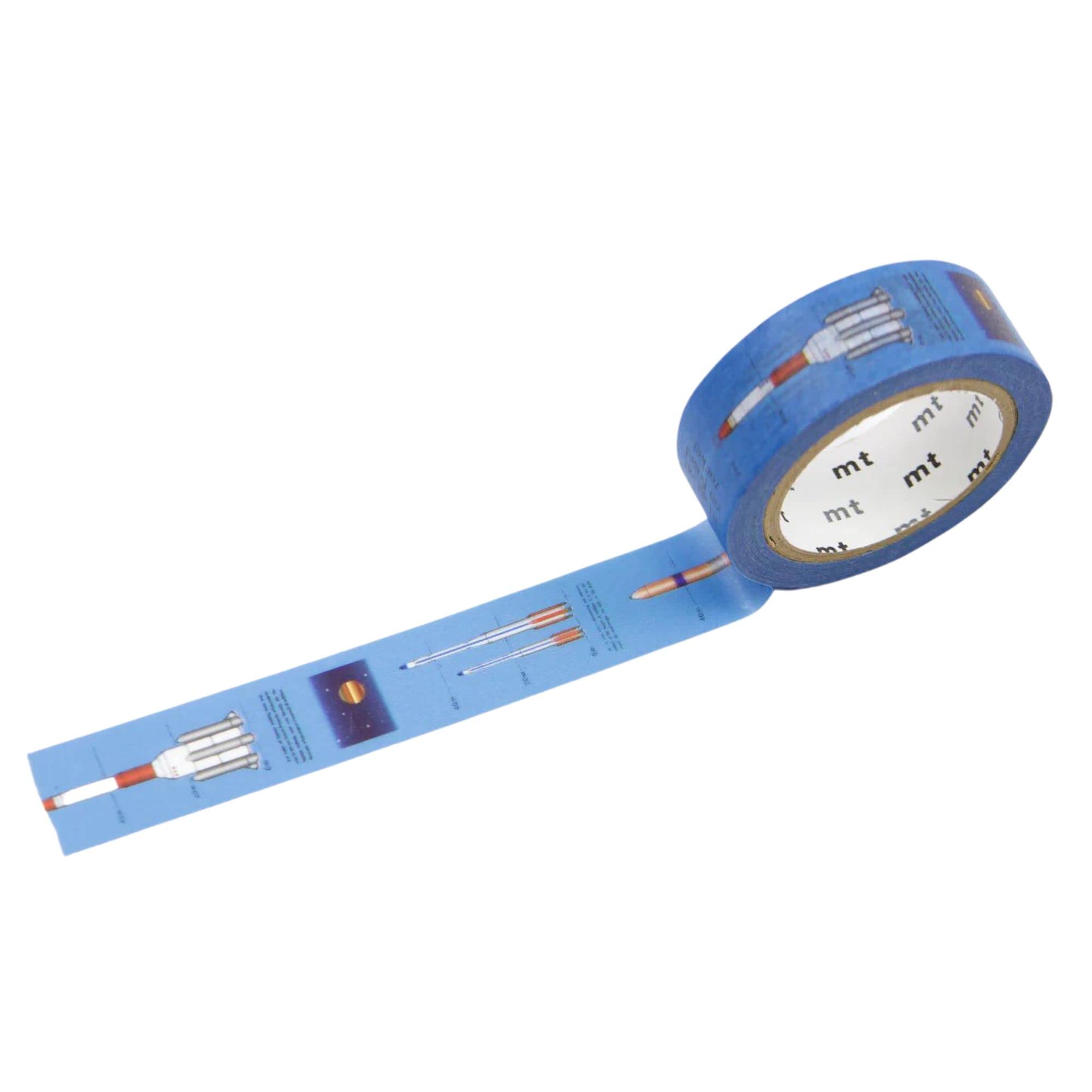 MT Products Washi Tape, Rocket (0.6 in. x 7.67 yds.), One Size