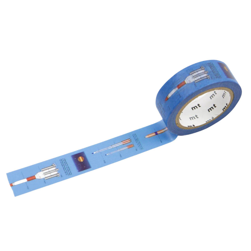 MT Products Washi Tape, Rocket (0.6 in. x 7.67 yds.), One Size