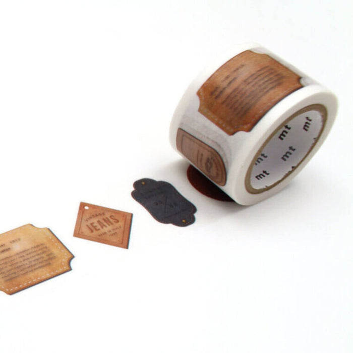 mt EX Series Washi Paper Masking Tape : 1.2 in. x 23 ft. (Leather Tag