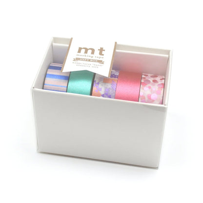 MT Washi Tape Gift Box : 0.3 in. x 23 ft. (Grayish) / 5-Pack