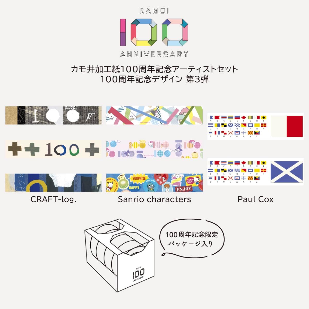 Kamoi Processing Paper mt Masking Tape 100th Anniversary Paul Cox Set (MTPAULST1