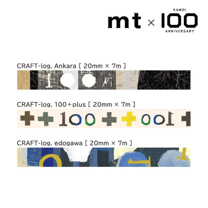 Kamoi Processing Paper mt Masking Tape 100th Anniversary CRAFT-log. Set (MTCRAFST1