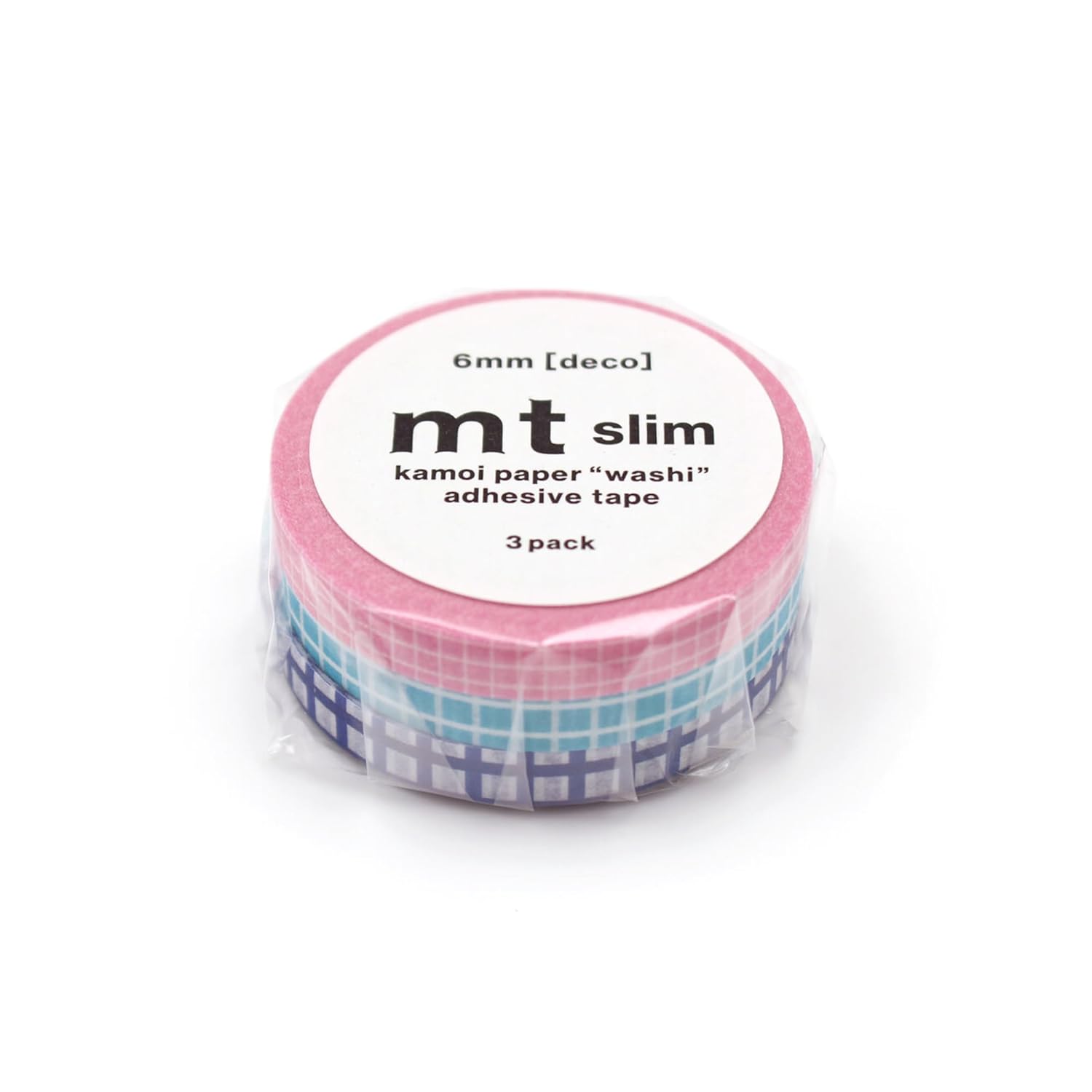 MT Slim Washi Paper Masking Tape : 0.24 in. x 23 ft. (Deco Geometric) / 3-Pack