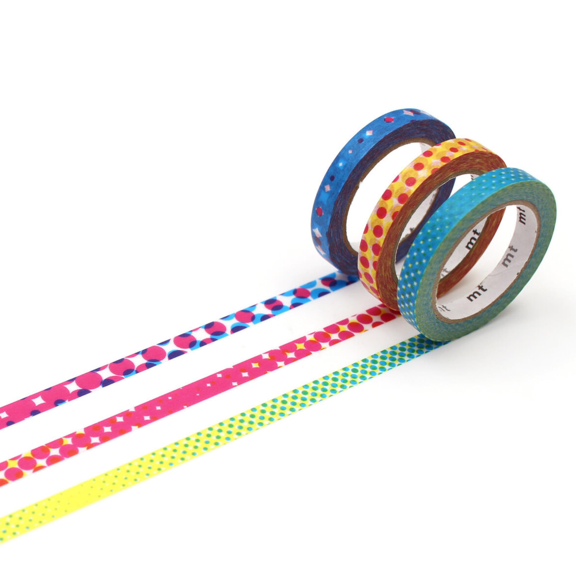 MT Slim Washi Paper Masking Tape : 0.24 in. x 23 ft. (Decor Moire) / 3-Pack