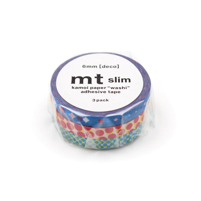 MT Slim Washi Paper Masking Tape : 0.24 in. x 23 ft. (Cross Stitch) / 3-Pack