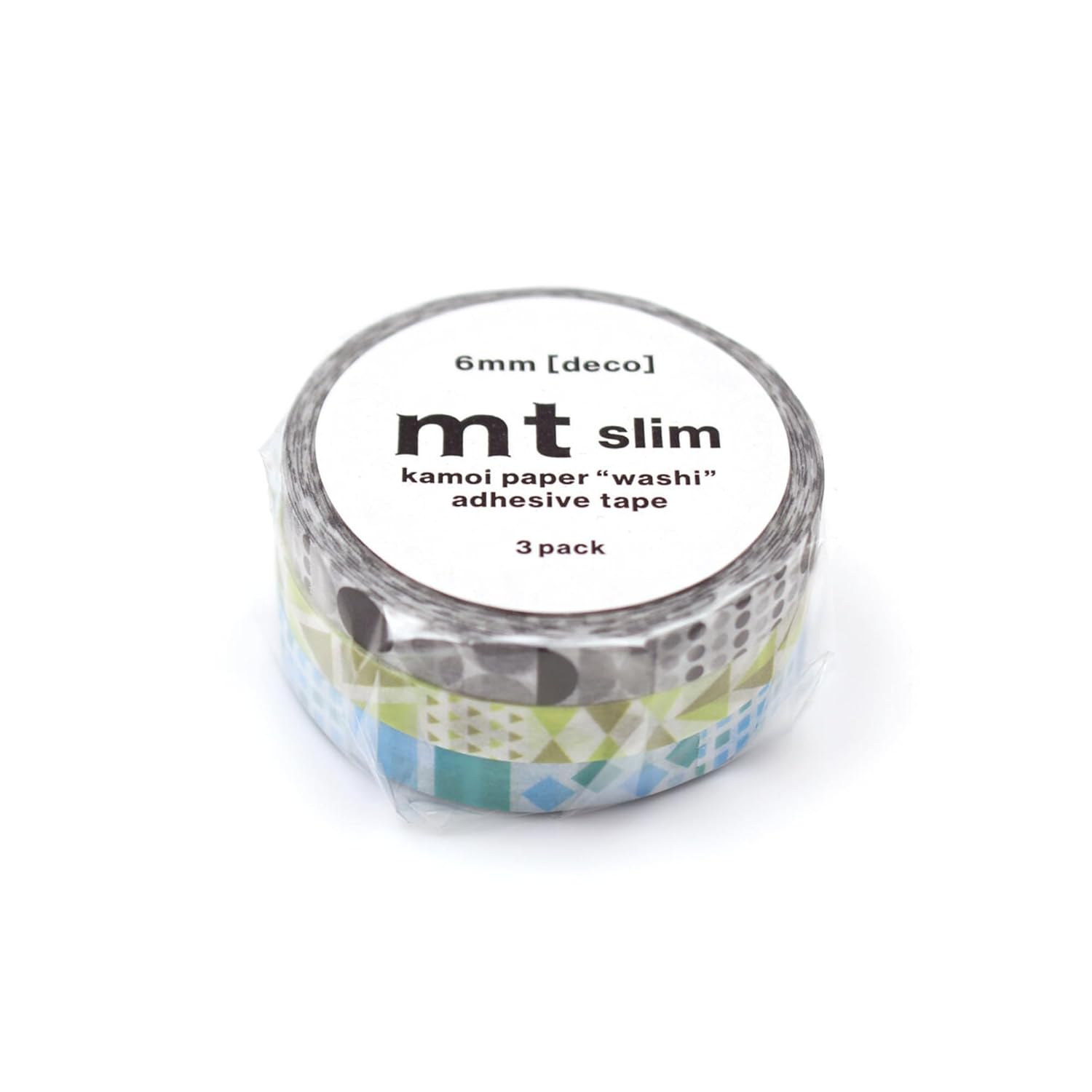 MT Slim Washi Paper Masking Tape : 0.24 in. x 23 ft. (Cross Flower) / 3-Pack