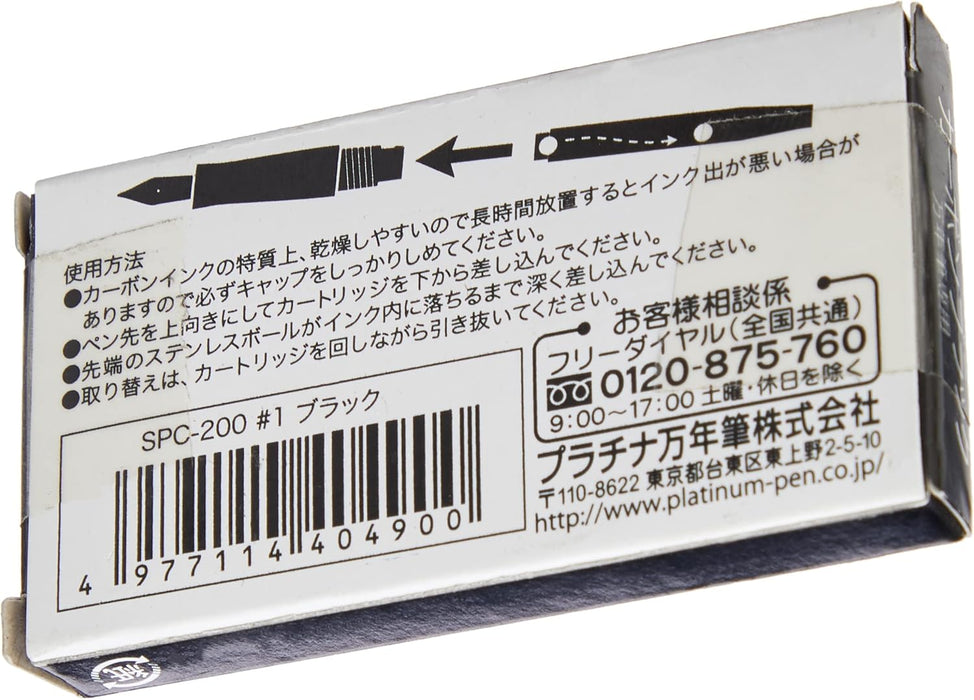 PLATINUM Cartuchos de tinta Carbon - Negro