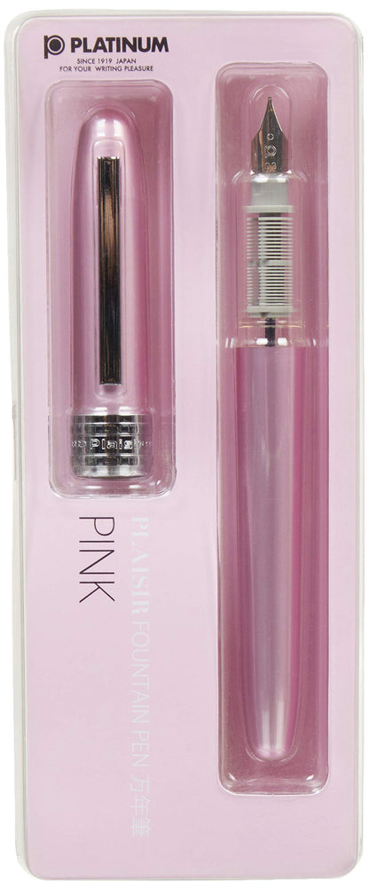 Platinum Plaisir Pink Nib F - Fountain Pen