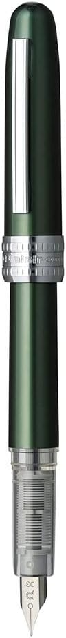 PLATINUM Plaisir PGB-1000#41 Fountain Pen/Nib Size F Fine/Colour: Green/Handmade/Plastic Packaging/Fountain Pen