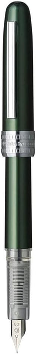 PLATINUM Plaisir PGB-1000#41 Fountain Pen/Nib Size F Fine/Colour: Green/Handmade/Plastic Packaging/Fountain Pen