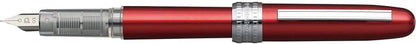 PLATINUM Plaisir PGB-1000#70 Fountain Pen/Nib Size F Fine/Colour: Red/Handmade/Plastic Packaging/Fountain Pen