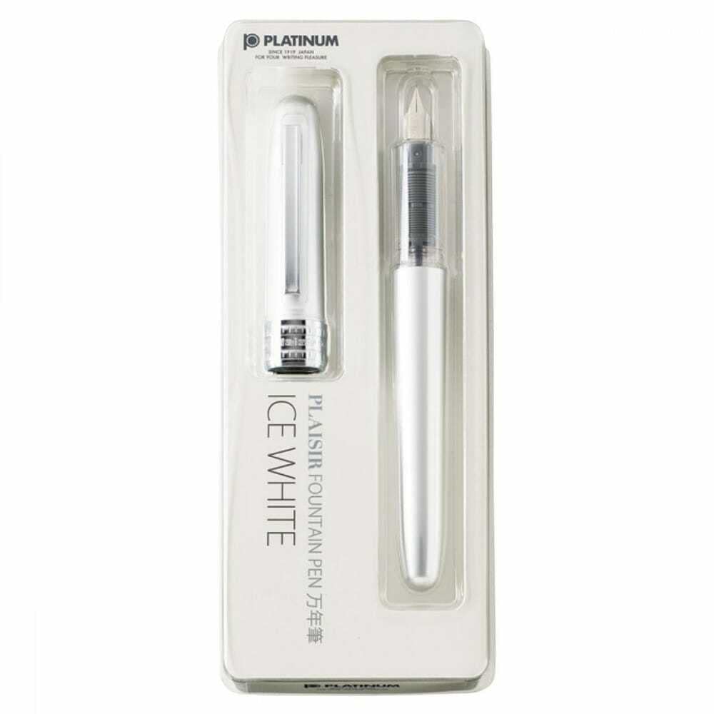 Platinum Plaisir Ice White Fountain Pen (Fine