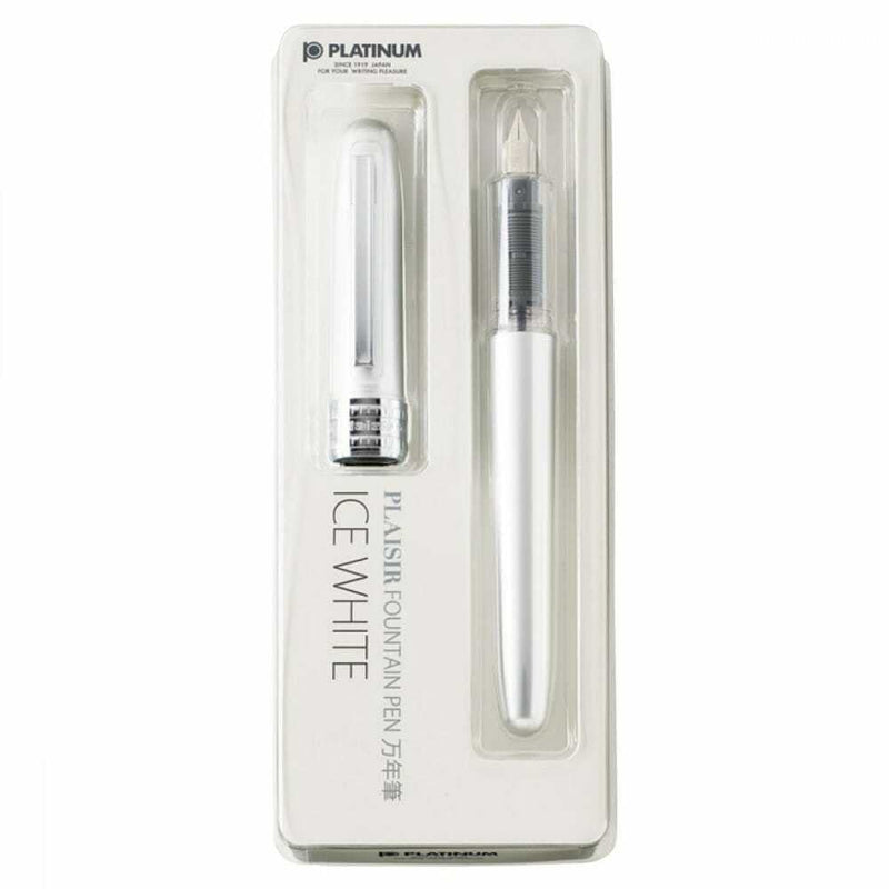 Platinum Plaisir Ice White Fountain Pen (Fine
