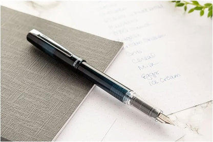 PLATINUM Prefounte Fine Fountain Pen - Graphite Blue STPLAPREGB